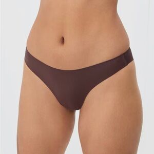 Everlane The Invisible Bikini Panties NWT in Dark Tan/Brown Size Medium